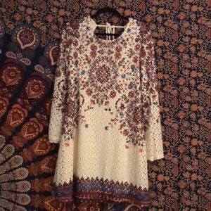 Gorgeous bell sleeve crochet dress